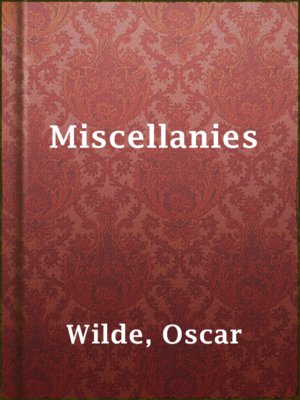 Miscellanies - ebook